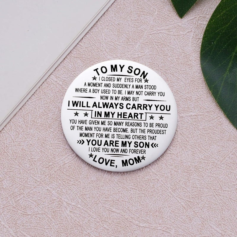 Aesnefe Pocket Hug Token Inspirational Reminder Gifts Mental Health Thinking of You Gift Self Love with PU Leather Keychain - Image 2